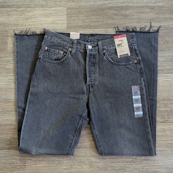 Levi's Denim - NWT Levi's 501 Original 100% Cotton Washed Black Jean Size 27 x 30